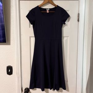 Basic Navy Blue Dress - Size Small